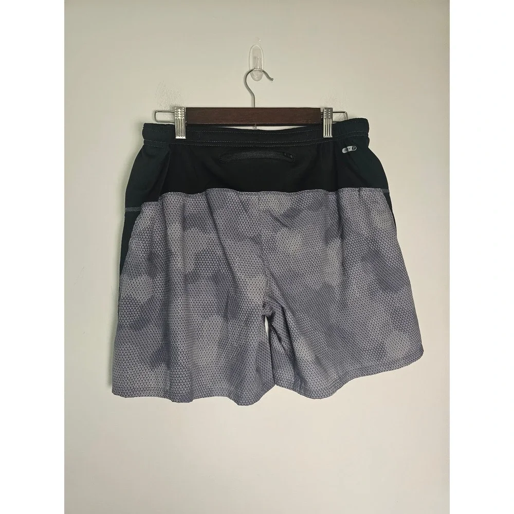 [Athletic] Old Navy Active Go-Dry Shorts Mens Large Grey Black Geometric 7in